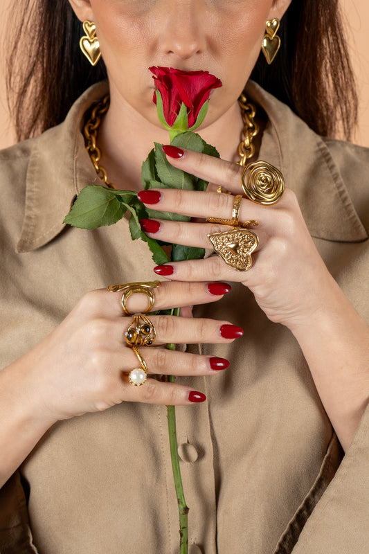 Kenya Ring – Bold, Irregular Heart Shape and Adjustable