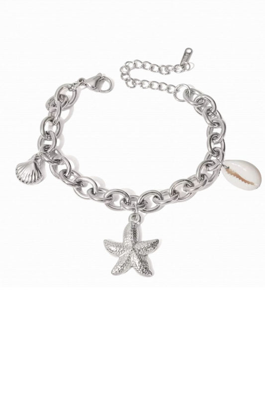 Brazalete Coral Plata