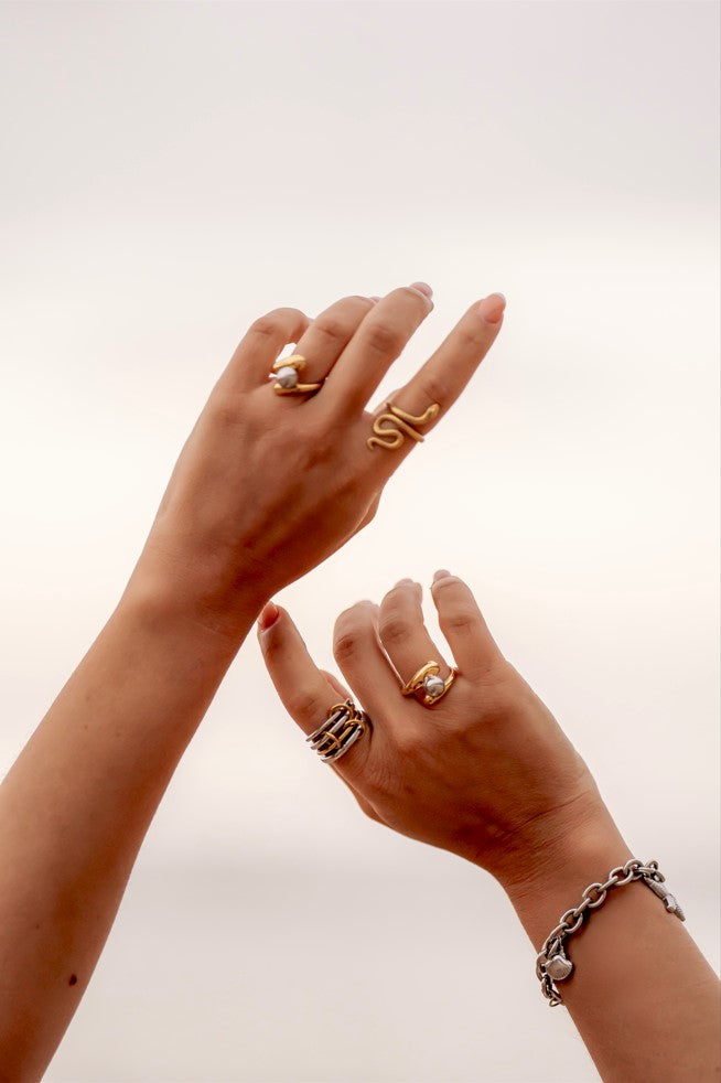 Brazalete Coral Plata